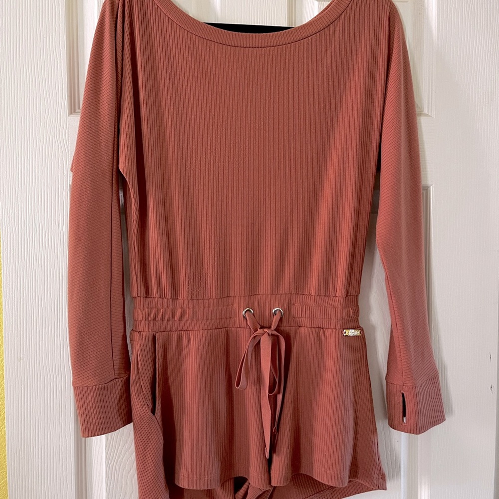 Bombshell Sportswear Rust Jumpsuit